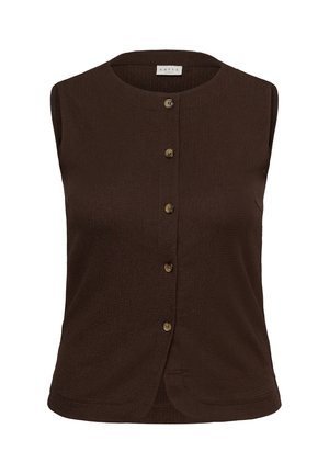 Kaffe Curve, KCKRISTIN WAISTCOAT - Veste sans manches - coffee bean