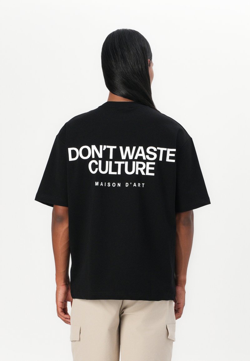 Don't Waste Culture - TIRION UNISEX - Print T-shirt - black, Enlarge
