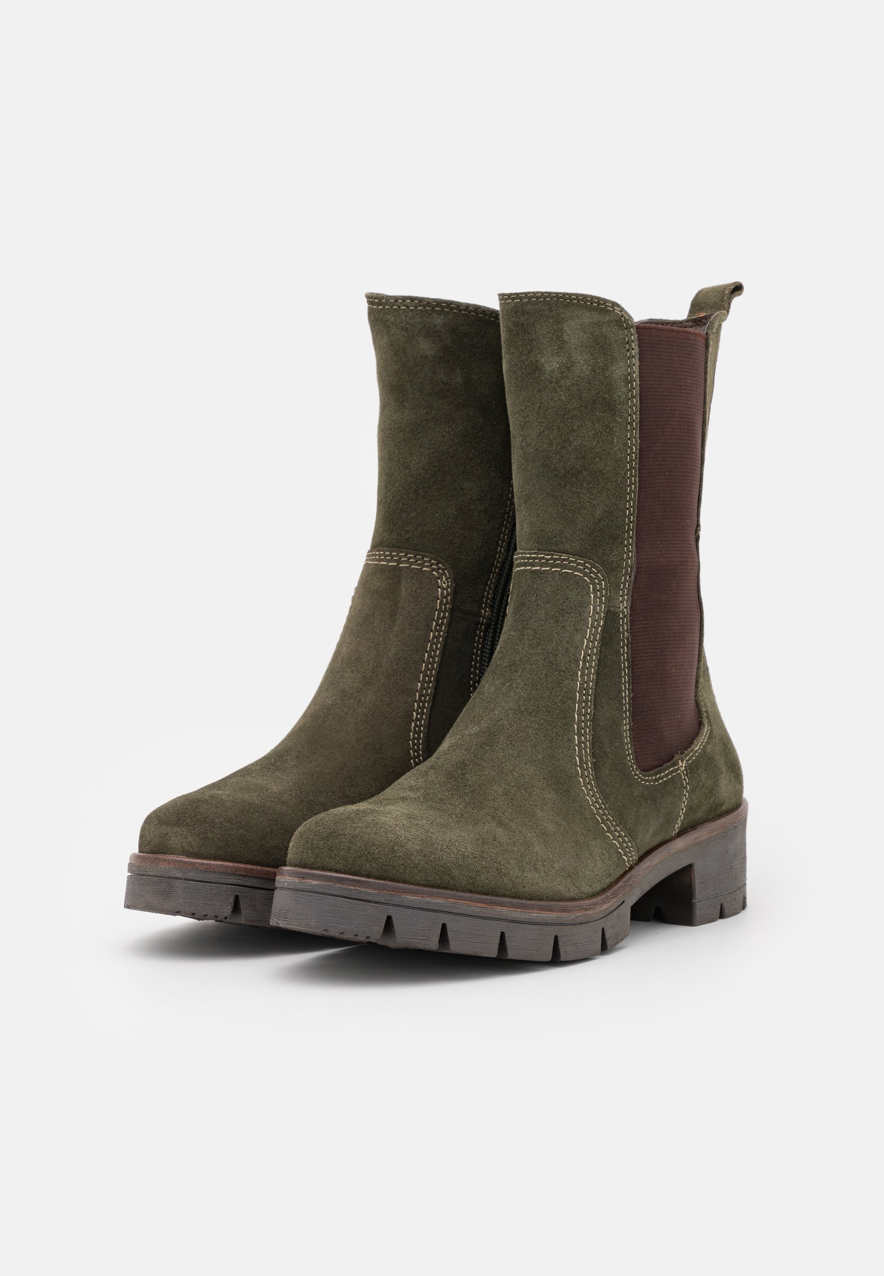 Women Platform boots - khaki Women Platform boots - khaki