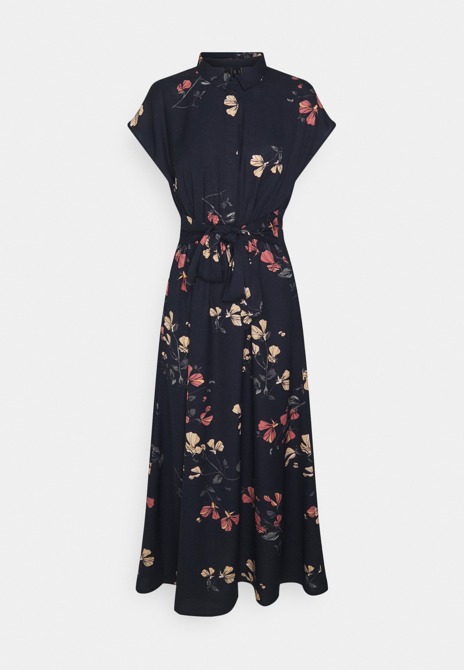 Vero Moda Vmhallie Long Tie Dress Kosilove Saty Night Sky Hallie Tmave Modra Zalando Cz 