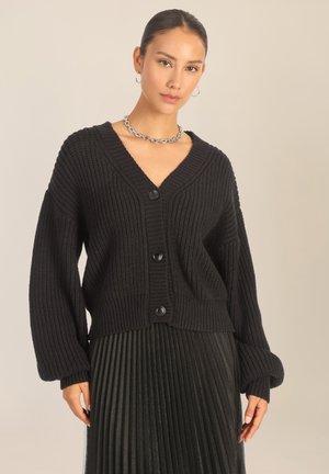 Strickjacke - schwarz