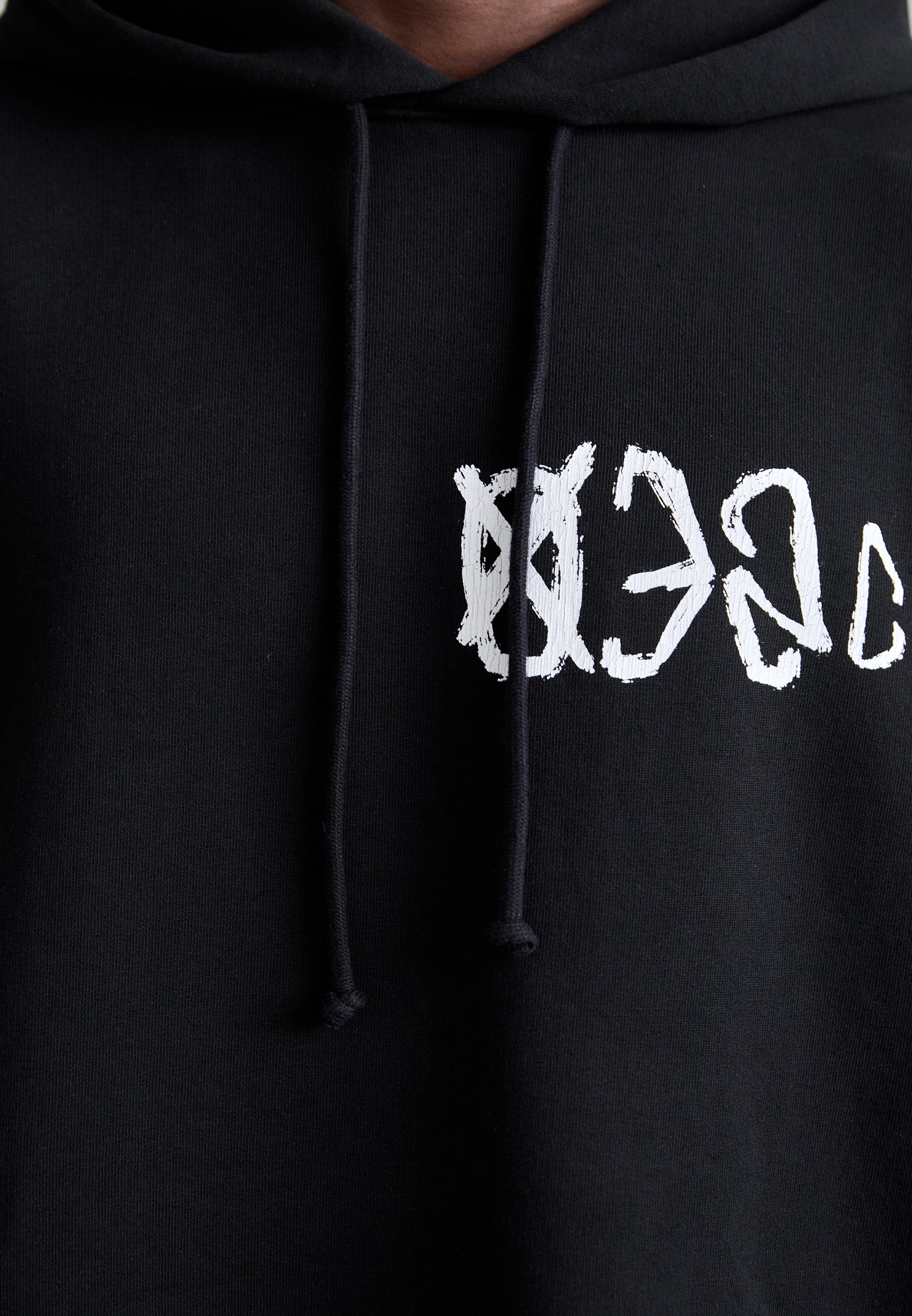 ★032c★ U SOS BUBBLE HOODIE FADED BLACK SOS