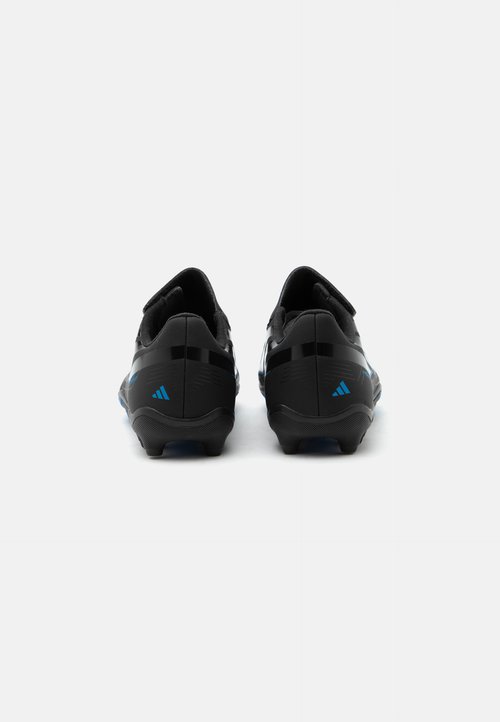 adidas F50 HYPERFAST CLUB VELCRO FIRM GROUND MULTI GROUND CHILDREN UNISEX - Football boots artificial grass - core black/lucid ray blue — foto 3