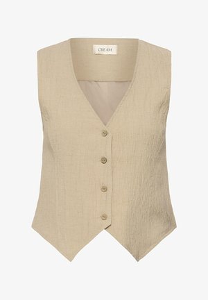Cream, CRALVA WAISTCOAT - Veste sans manches - travertine melange