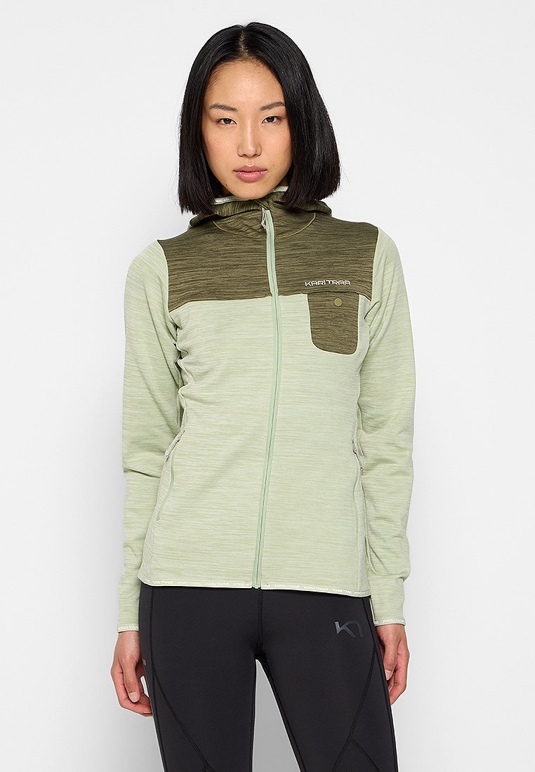 Kari Traa Sweater met rits groen Kari Traa Sweater met rits groen