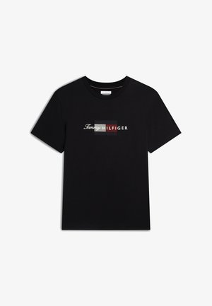 Tommy Hilfiger, SCRIPT FLAG REGULAR TEE BRAND LOVE - T-shirt imprimé - black