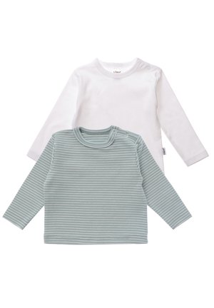 2TLG. LANGARMSHIRT - Long sleeved top - weiss grün