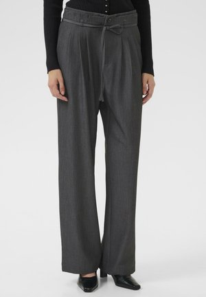 SOLID  - Nohavice - dark gray melange