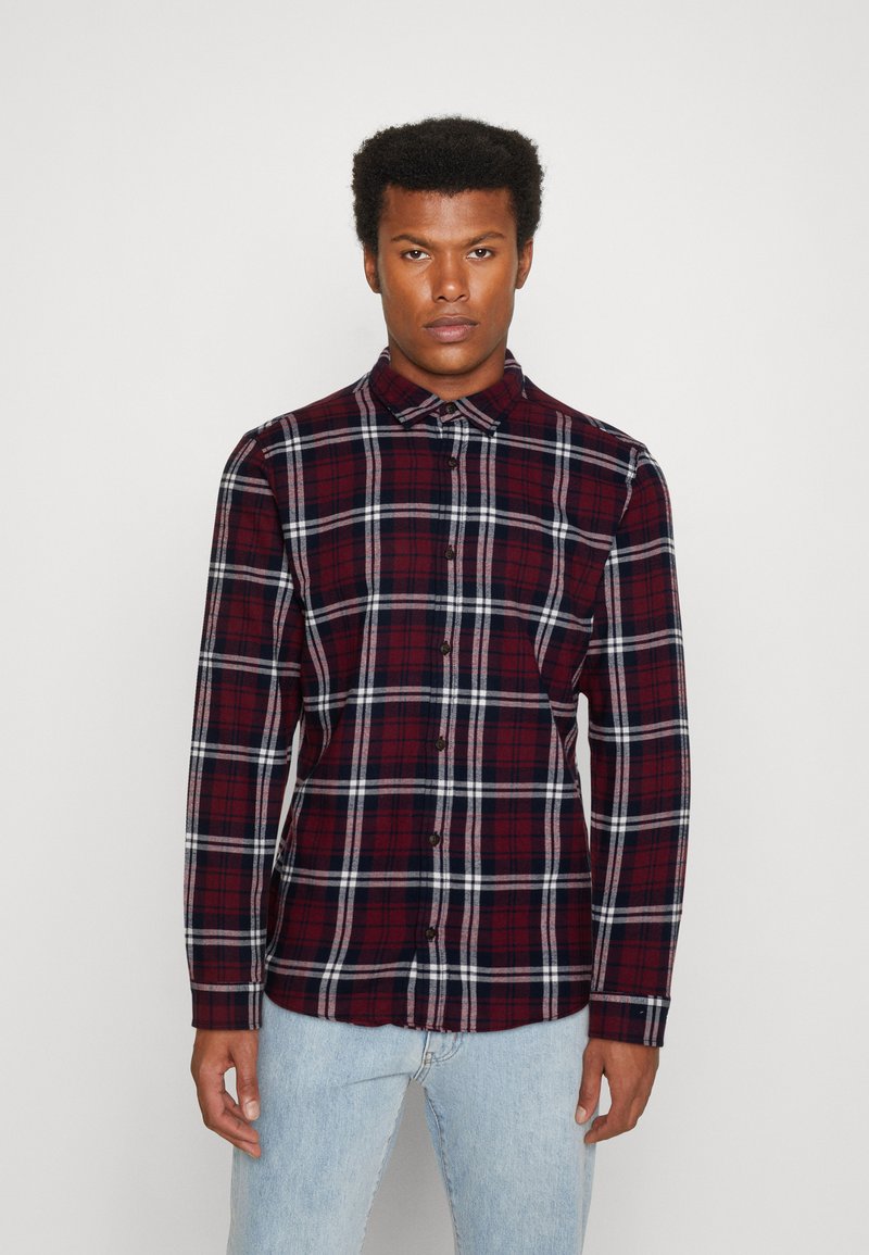 JACK & JONES Jjplain Fall Check Shirt L | Camicia Uomo A Quadri | Vestibilità Regolare Morbida - 2