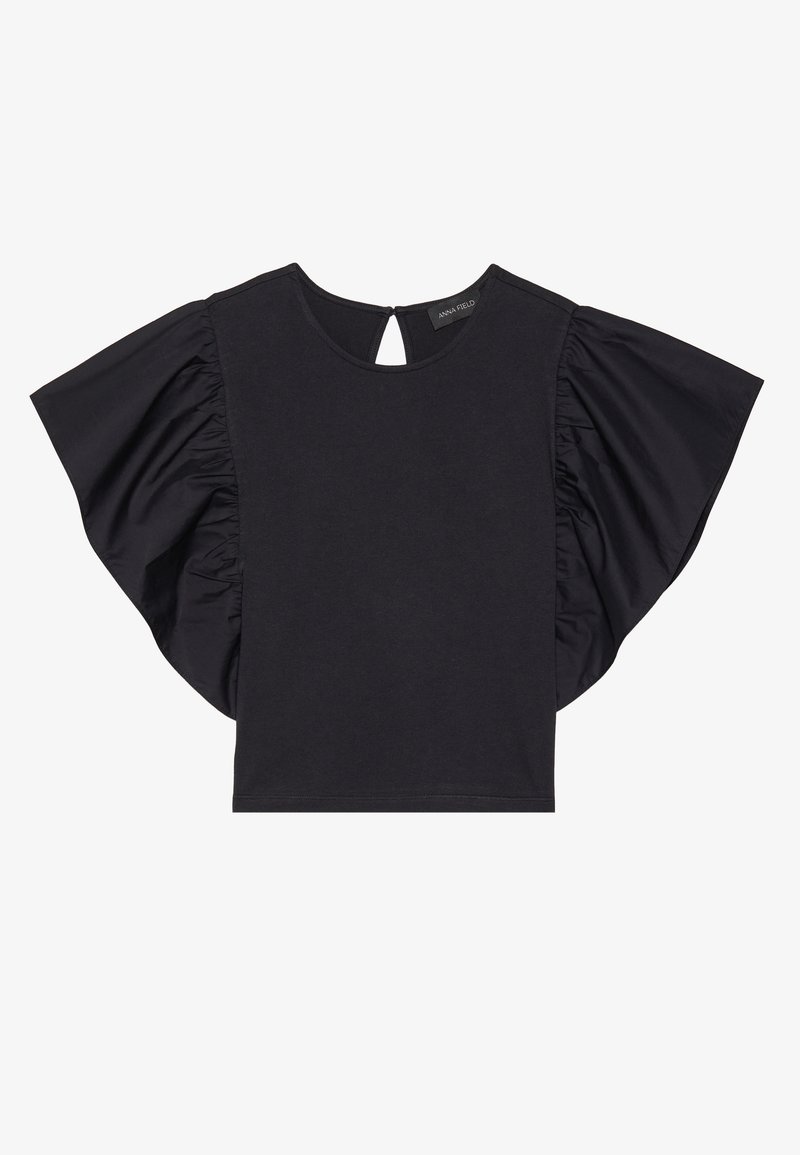 Anna Field T-shirt basic zwart