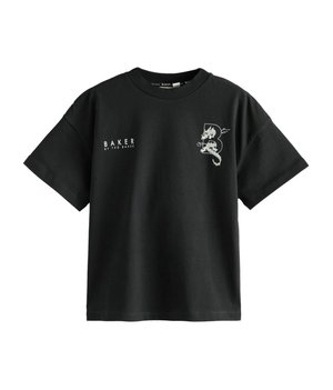 REGULAR FIT - GRAPHIC  - Tričko s potlačou - black