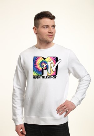 MTV BRIGHT TIE DYE - Sweater - white