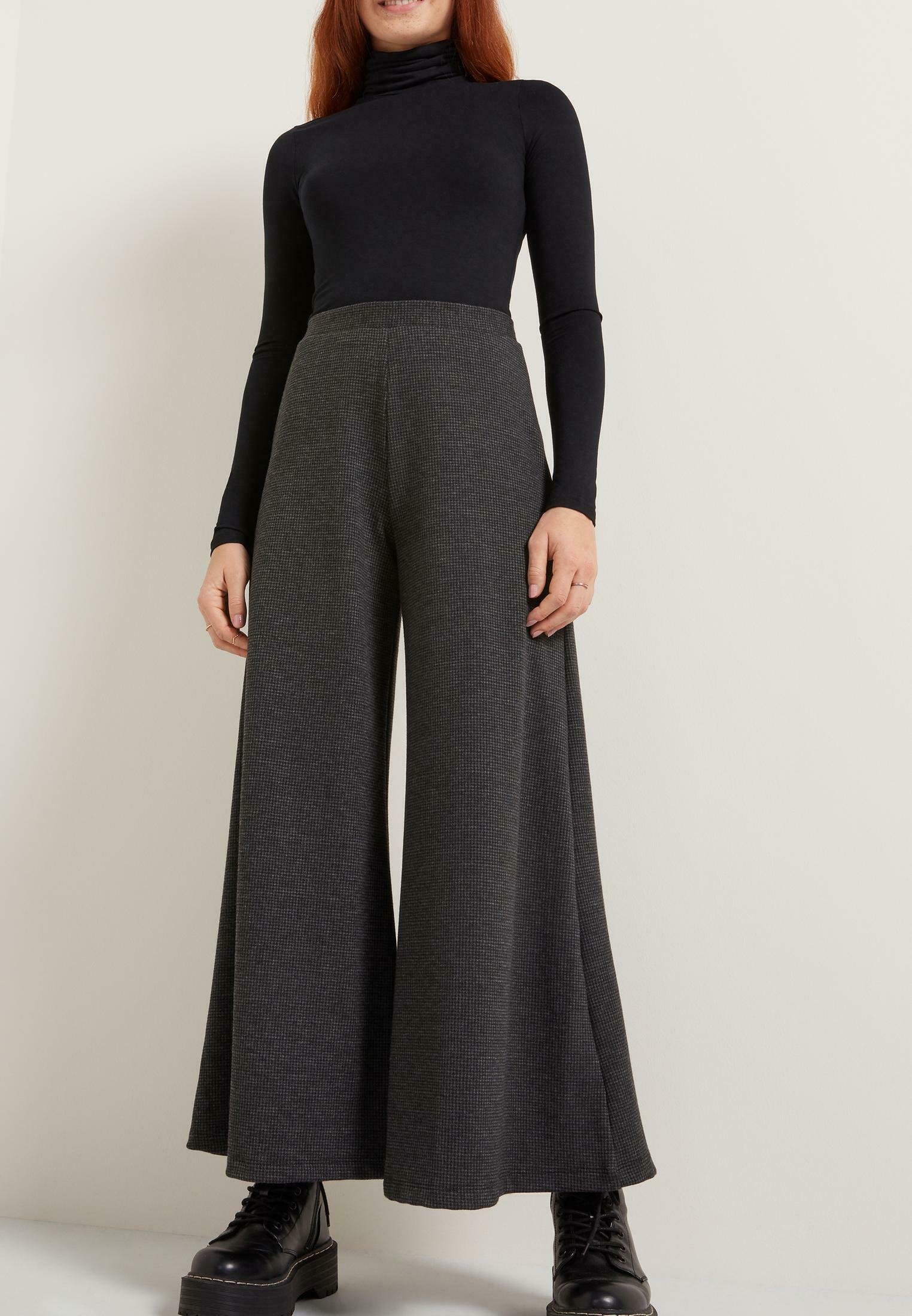 Tezenis Pantaloni - micro pied de poule nero/grigio/grigio scuro - Zalando