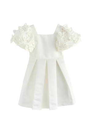 REGULAR FIT - BOW PUFF SLEEVE OCCASION  - Cocktailjurk - white