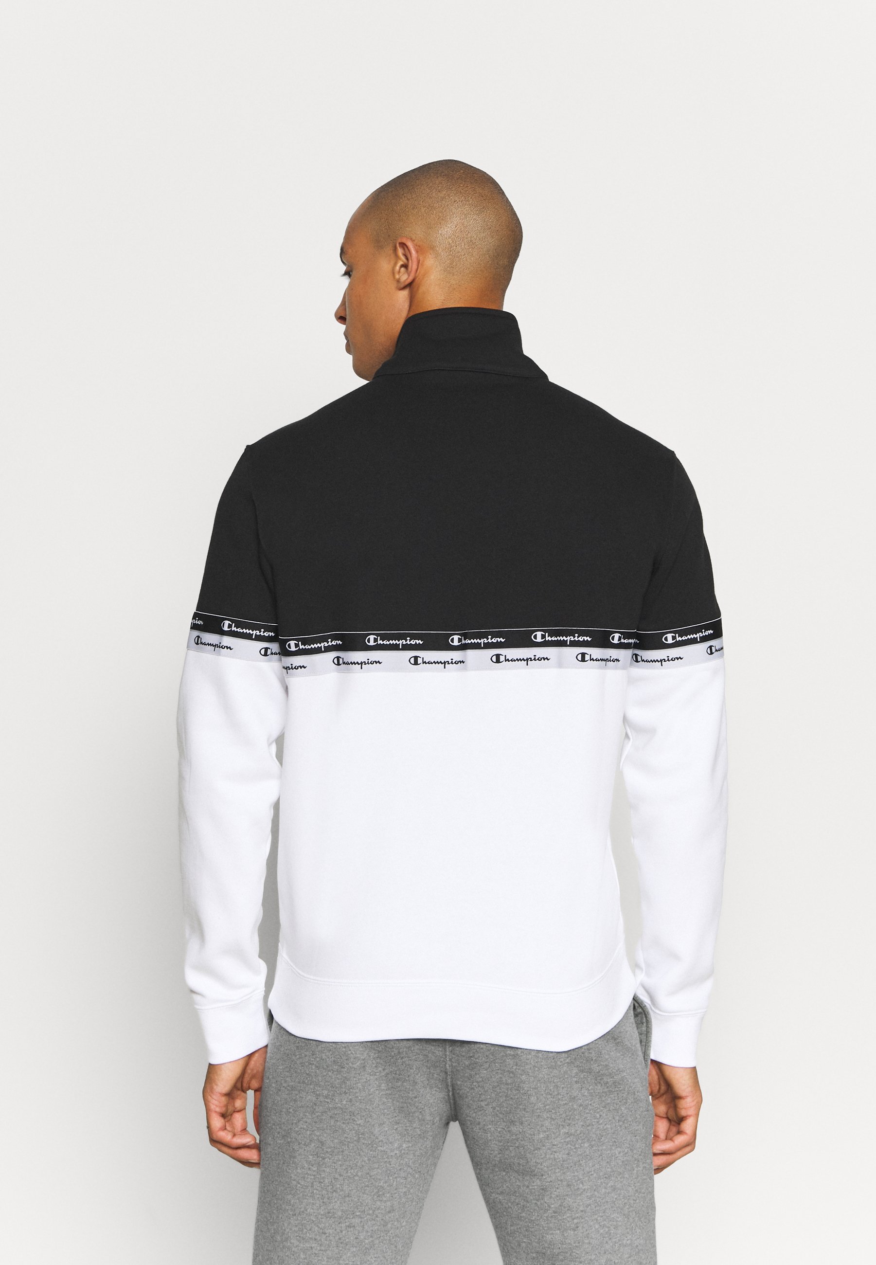 black white sweatshirt