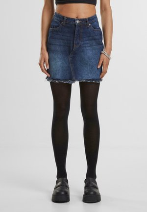 Urban Classics HEAVY - Džinsinis sijonas - new dark blue washed