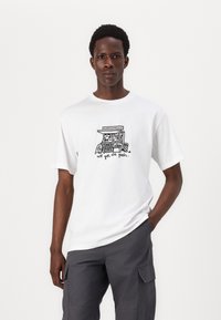 Cleptomanicx GOT THE GOODS - Print T-shirt - white