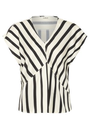 Soaked in Luxury SLClero Printed - Bluză - black and white stripe