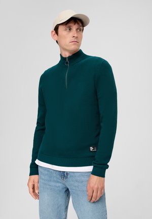 QS STRUKTUR - Strickpullover - petrol