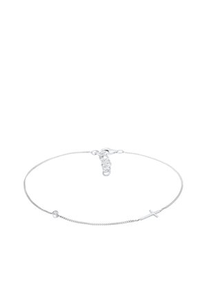 SPARKLING CROSS CHARM - MIT KRISTALLEN VON SWAROVSKI® - Fußkettchen - silberfarben