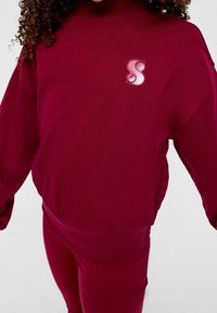 s.Oliver MIT CREW NECK - Felpa - fuchsia