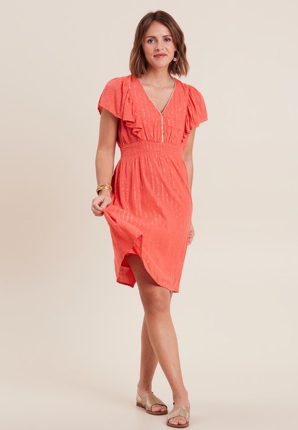 Freizeitkleid - orange clair