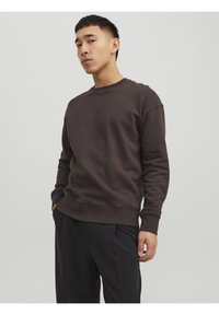 Jack & Jones JJESTAR CREW NECK - Sudadera - seal brown