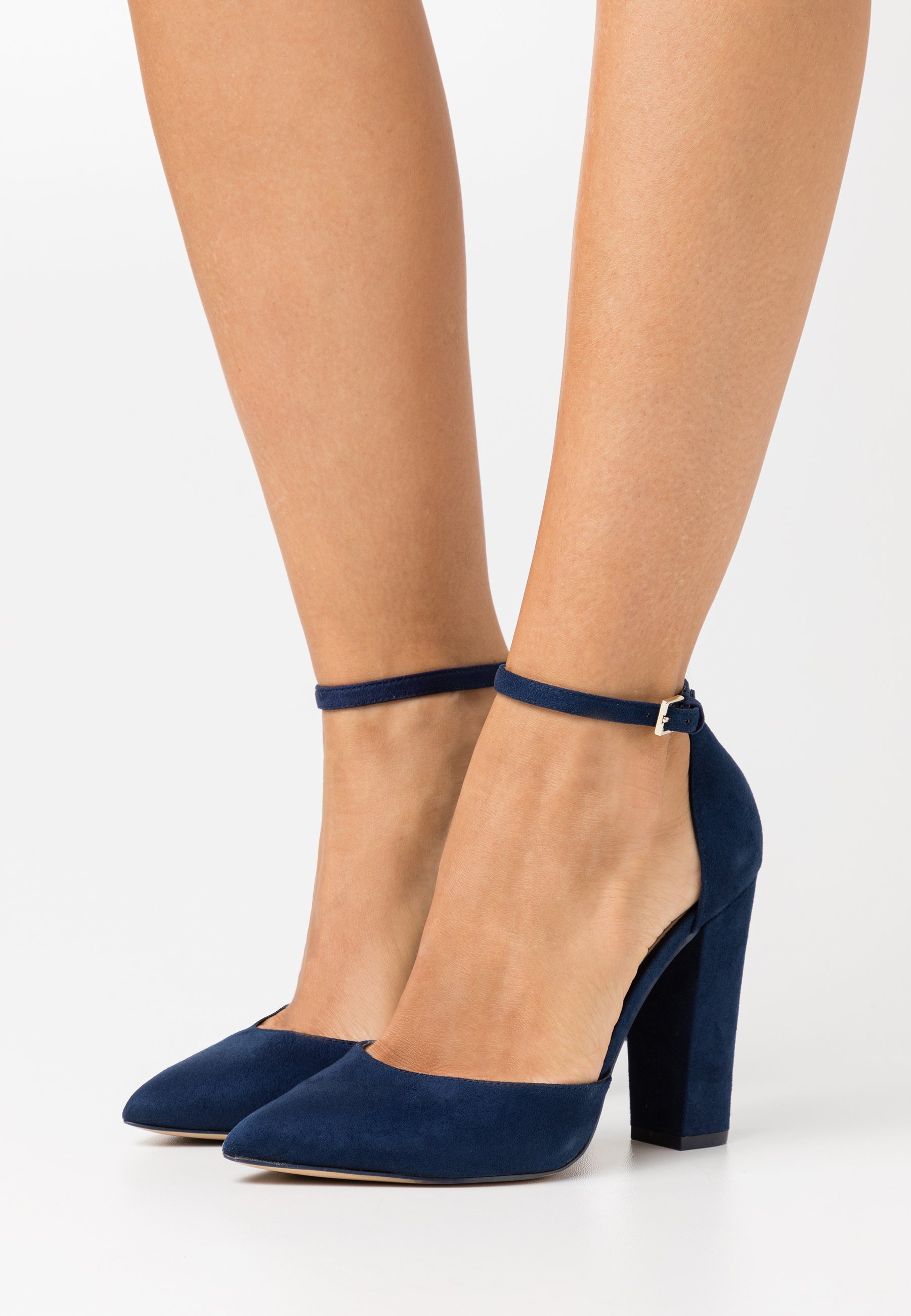 navy high heels