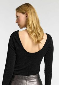 Selected Femme SLFANITA LOW BACK  - Langarmshirt - black
