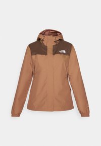 W ANTORA RAIN JACKET - Vodotěsná bunda - latte/smokey brown