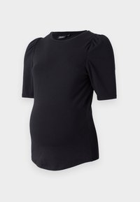 ONLY MATERNITY OLMLOVELY PUFF - T-shirt basic - black