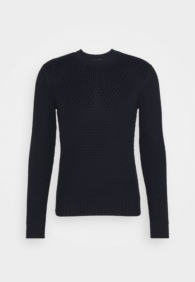 GIROCOLLO LOSANGHE - Stickad tröja - navy