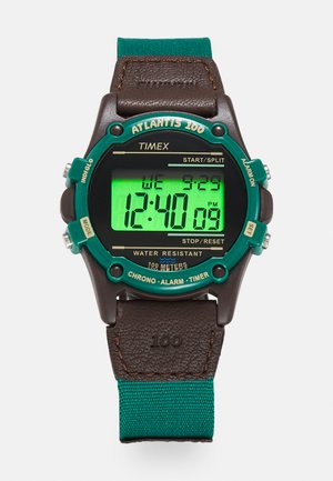 Timex ATLANTIS UNISEX - Montre à affichage digital - brown/green