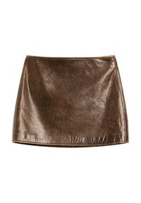 MINI - Jupe en cuir - brown
