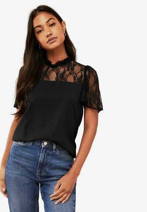 FLUTTER SLEEVE - REGULAR FIT - T-Shirt print - black