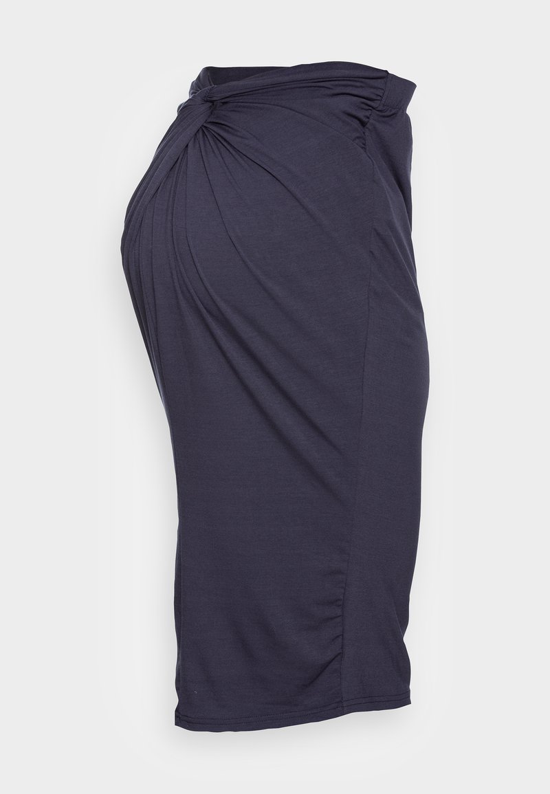 MAMALICIOUS MACY WRAP SKIRT - Pencil φούστα - dark blue