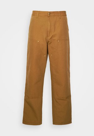 Carhartt WIP DOUBLE KNEE PANT - Trousers - hamilton brown rinsed