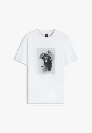 BOSS, Print T-shirt - natural one
