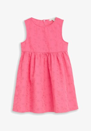 TOM TAILOR, TOM TAILOR KLEIDER & JUMPSUITS MINI-KLEID MIT STICKEREI - Robe de jour - flashy pink