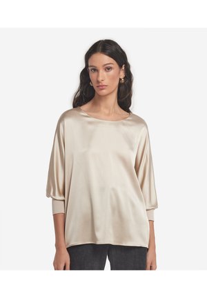 Falconeri Long sleeved top - natürlich light mother of pearl grey