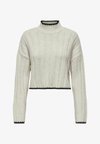 ONLCHICK STITCH HIGHNECK - Pulover - pumice stone