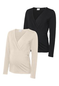 MLKERRIE 2 PACK - Top s dlouhým rukávem - birch/black
