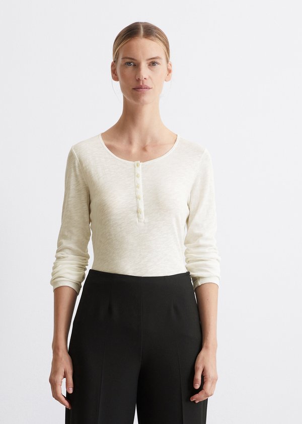 HENLEY, LONG SLEEVE - Long sleeved top