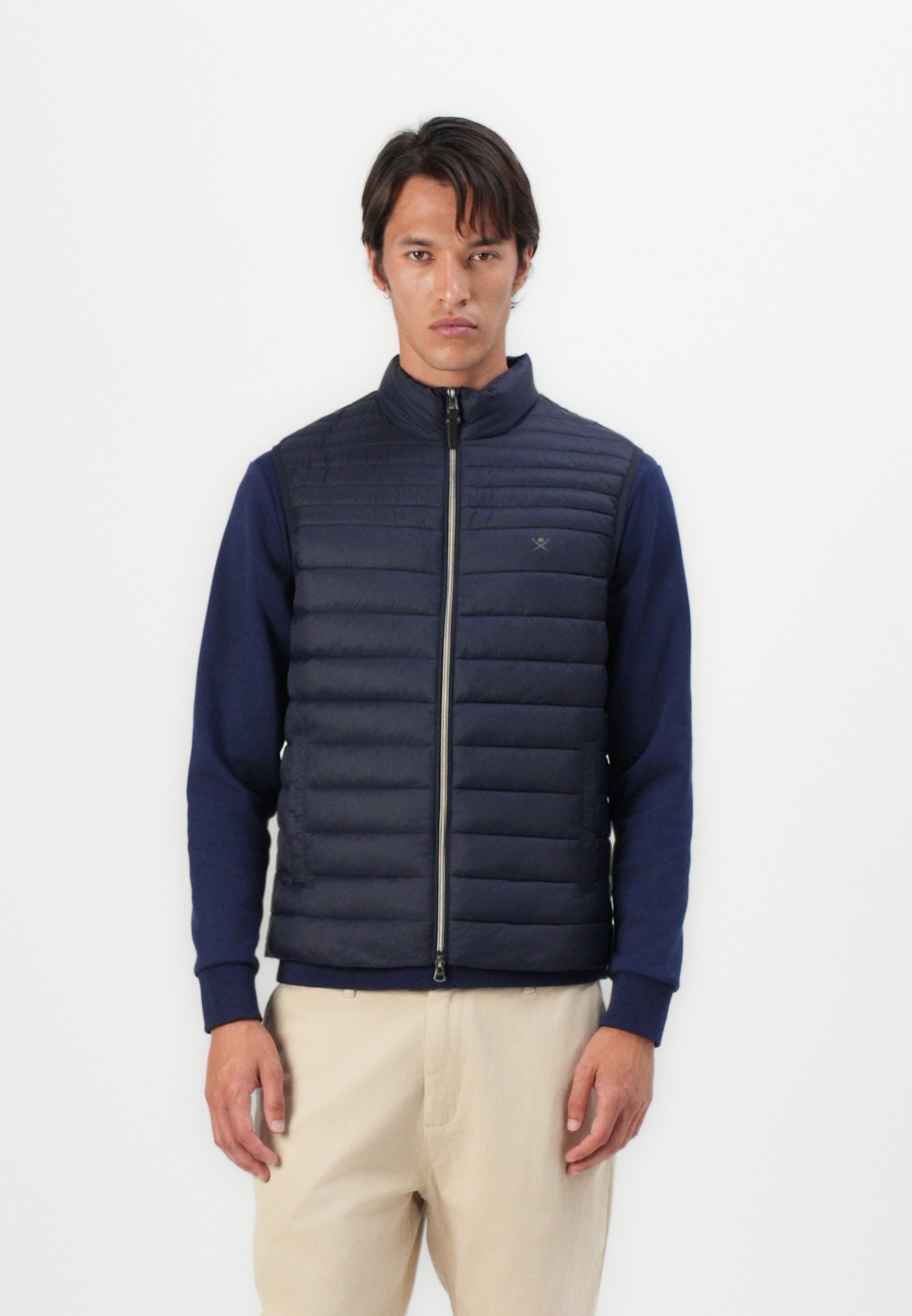 312216-60 Baileys heren sweat vest donkerblauw navy ritsen en zakken 312216-60 Baileys heren sweat vest donkerblauw navy ritsen en zakken