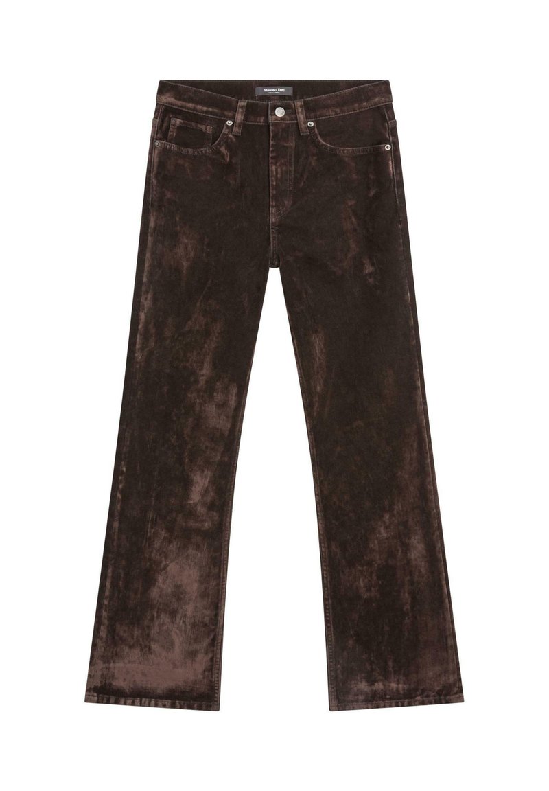 massimo-dutti-high-waist-flocked-bootcut-jeans-mottled-dark-brown
