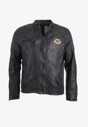 Mustang VARBERG - Lederjacke - dunkelbraun