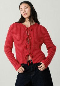 REGULAR FIT - Kardigán - red