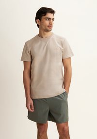 Freddy REGULAR CON SCOLLO GIROCOLLO E LOGO IN TONO - T-shirt basic - feather gray