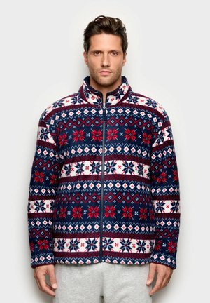 Giacca in pile - blue with print