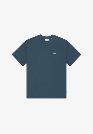 Les Deux, MINI LOGO - Camiseta básica - dark denim blue